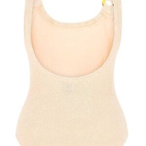 Michael Kors Beige Knit Shapewear Bodysuit